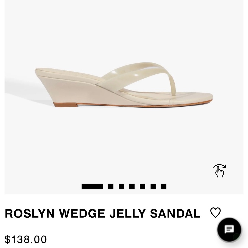 SCHUTZ Roslyn Wedge Jelly Sandal - Cream